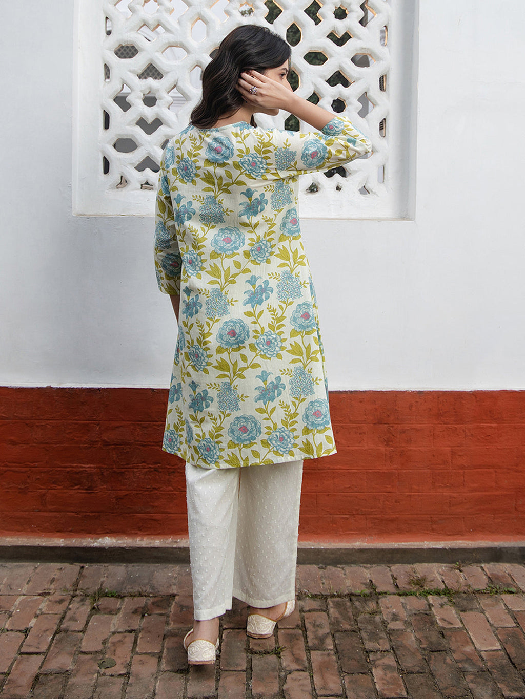 Janasya From Style Master Cotton Floral Regular Tunic - Distacart