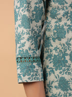 Janasya Light Cotton Floral A-Line Tunic - Distacart