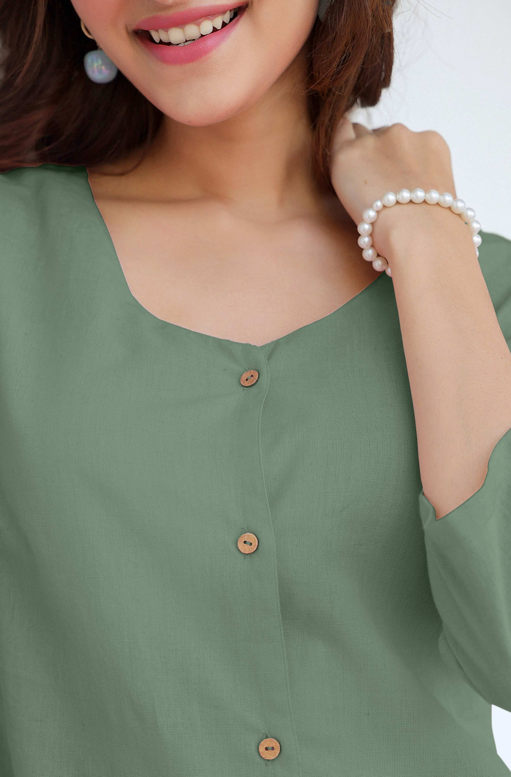 Janasya Light Cotton Solid Straight Dress - Distacart