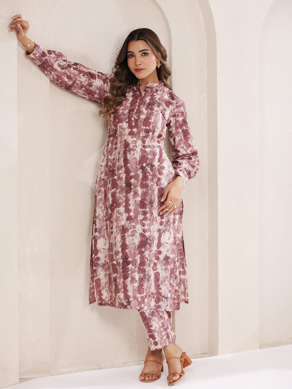Janasya Light Cotton Tie & dye Straight Kurta Set - Distacart