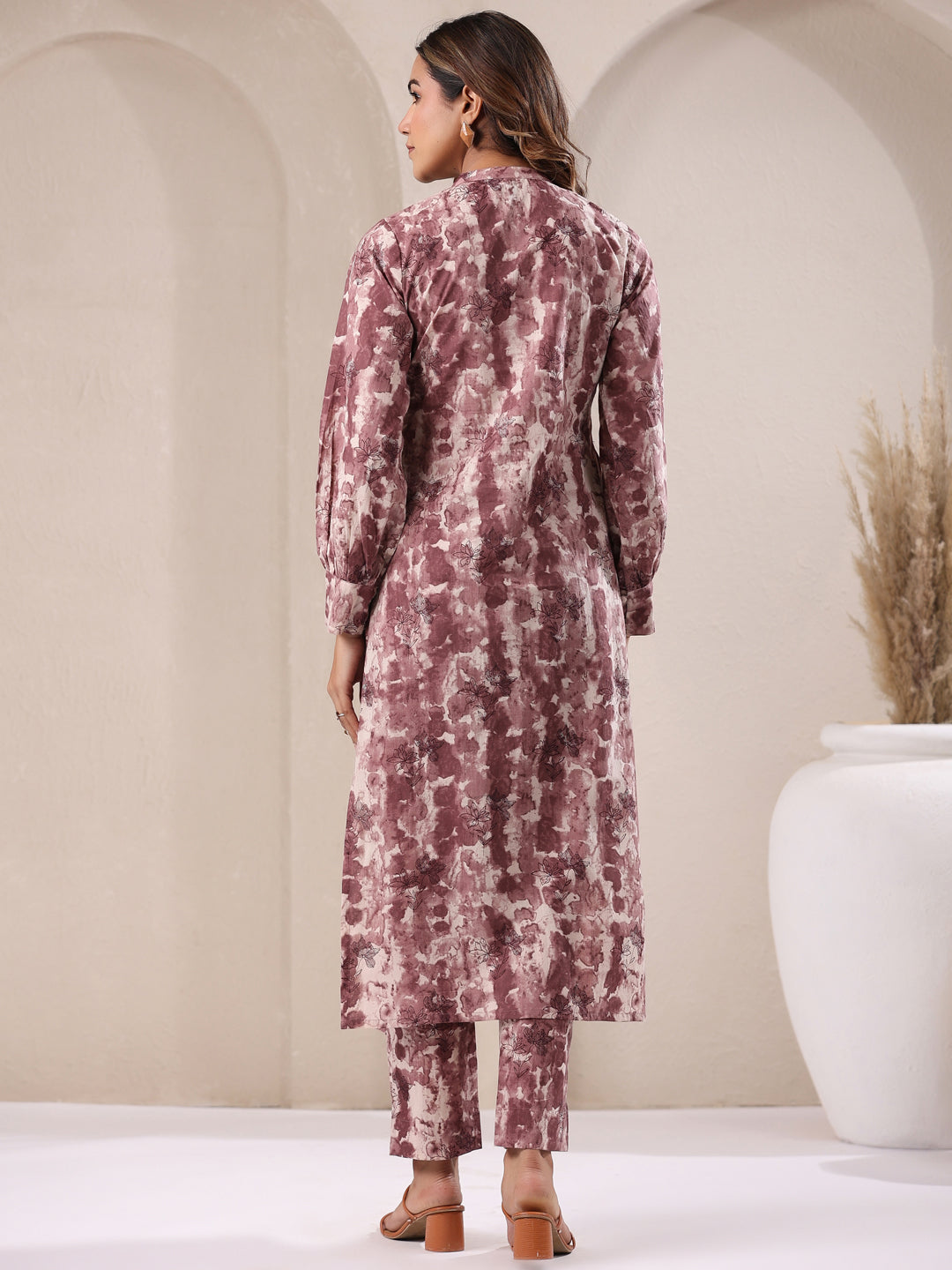 Janasya Light Cotton Tie & dye Straight Kurta Set - Distacart