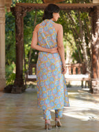 Janasya Light Cotton Floral Straight Kurta Set - Distacart