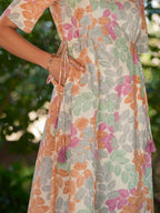 Janasya Light Cotton Floral A-Line Kurta Set - Distacart