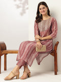 Janasya Dark Silk Blend Tie & dye Straight Kurta Set - Distacart