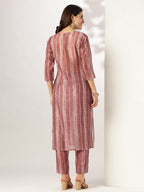 Janasya Dark Silk Blend Tie & dye Straight Kurta Set - Distacart