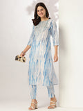 Janasya Light Silk Blend Tie & dye Straight Kurta Set - Distacart