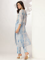 Janasya Light Silk Blend Tie & dye Straight Kurta Set - Distacart
