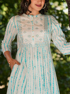 Janasya Light Cotton Tie & dye A-Line Kurta Set - Distacart