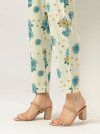 Janasya Light Cotton Floral Tiered Kurta Set