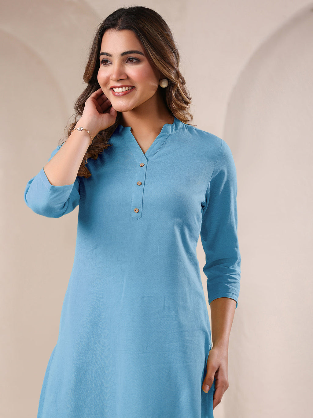 Janasya Light Cotton Solid Straight Kurta - Distacart