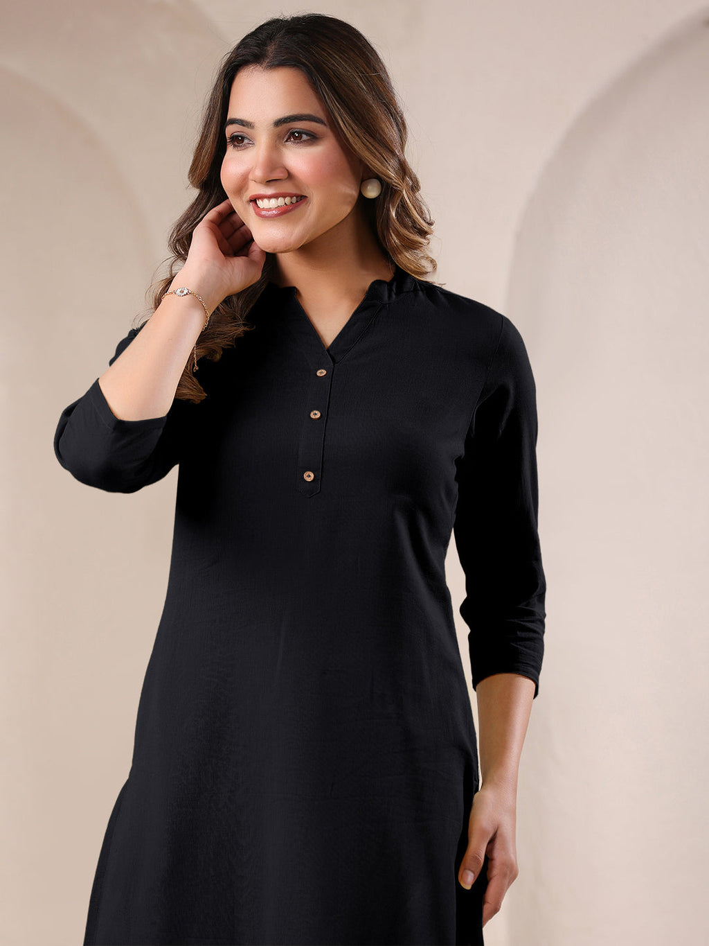 Janasya Light Cotton Solid Straight Kurta - Distacart