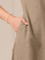 Janasya Light Cotton Solid Straight Kurta