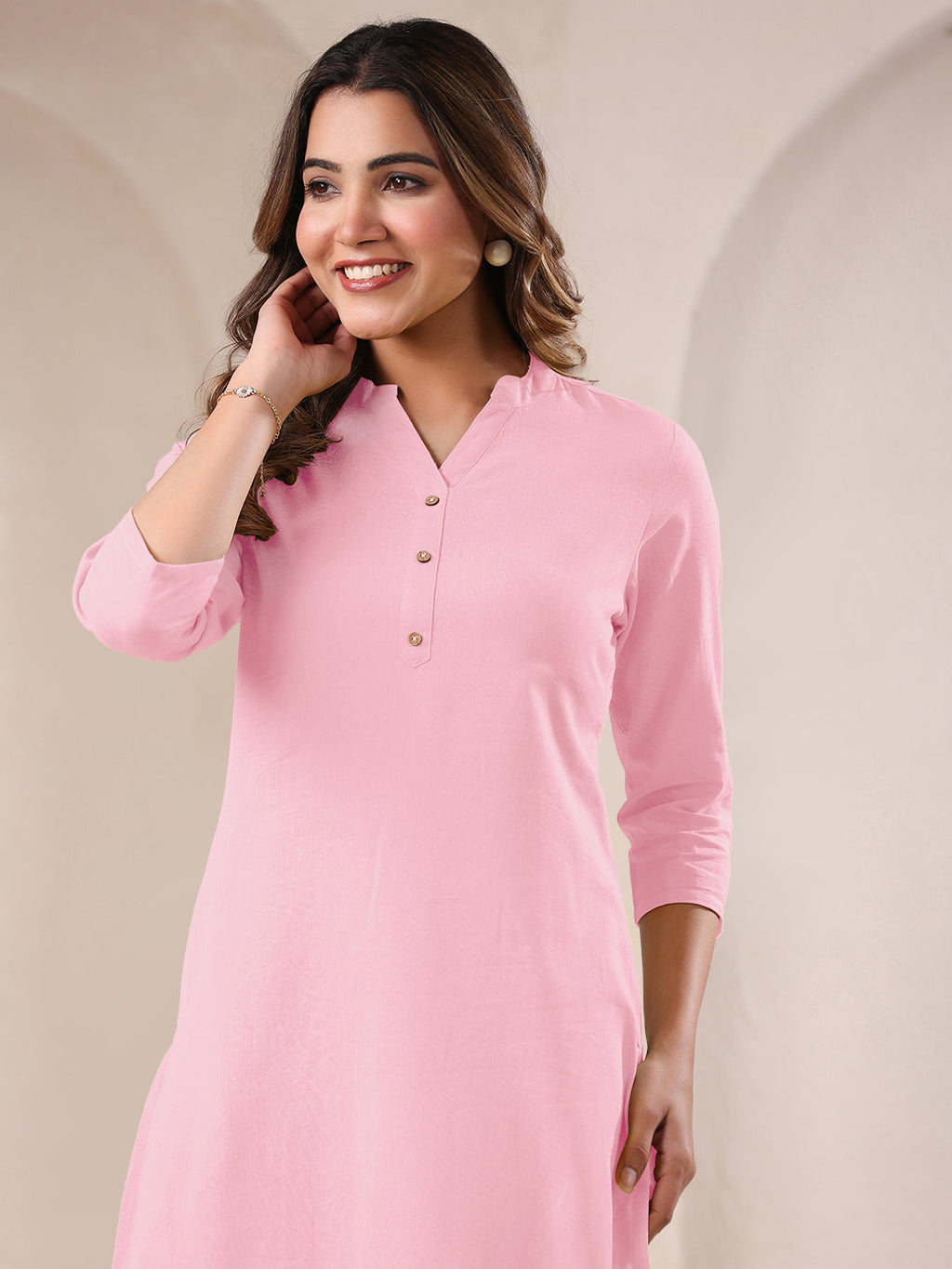 Janasya Light Cotton Solid Straight Kurta - Distacart