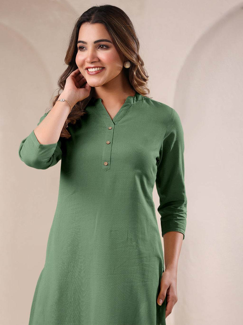 Janasya Light Cotton Solid Straight Kurta - Distacart