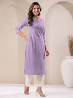 Janasya Light Cotton Solid Straight Kurta - Distacart