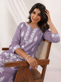 Janasya Light Cotton Embroidered Straight Kurta - Distacart