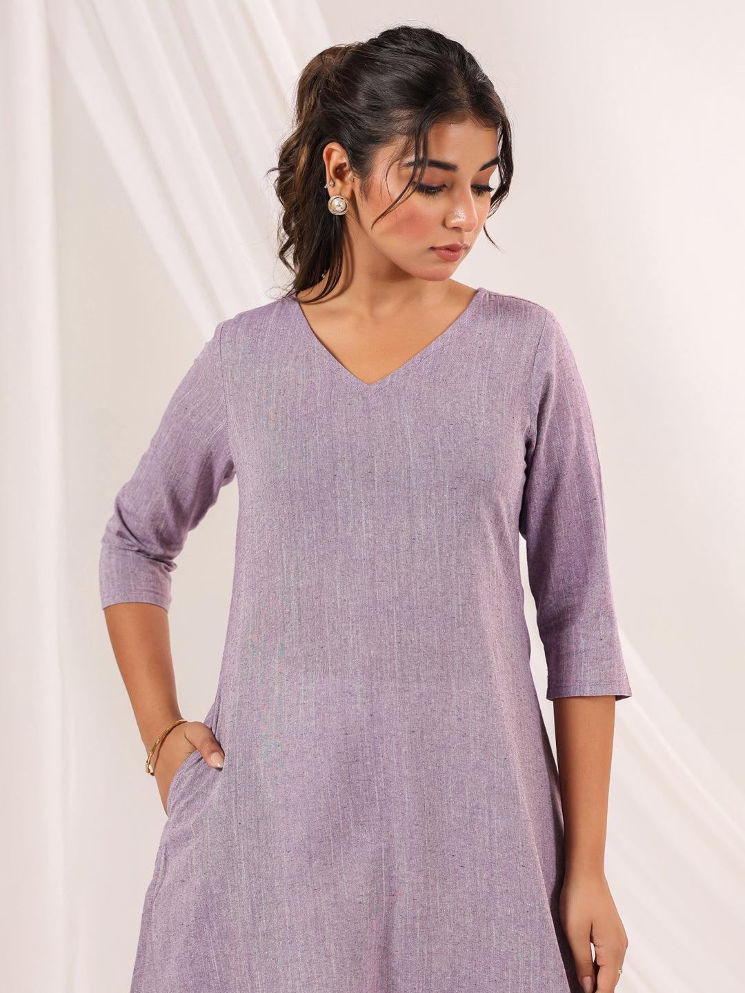 Janasya Light Cotton Solid Straight Kurta - Distacart