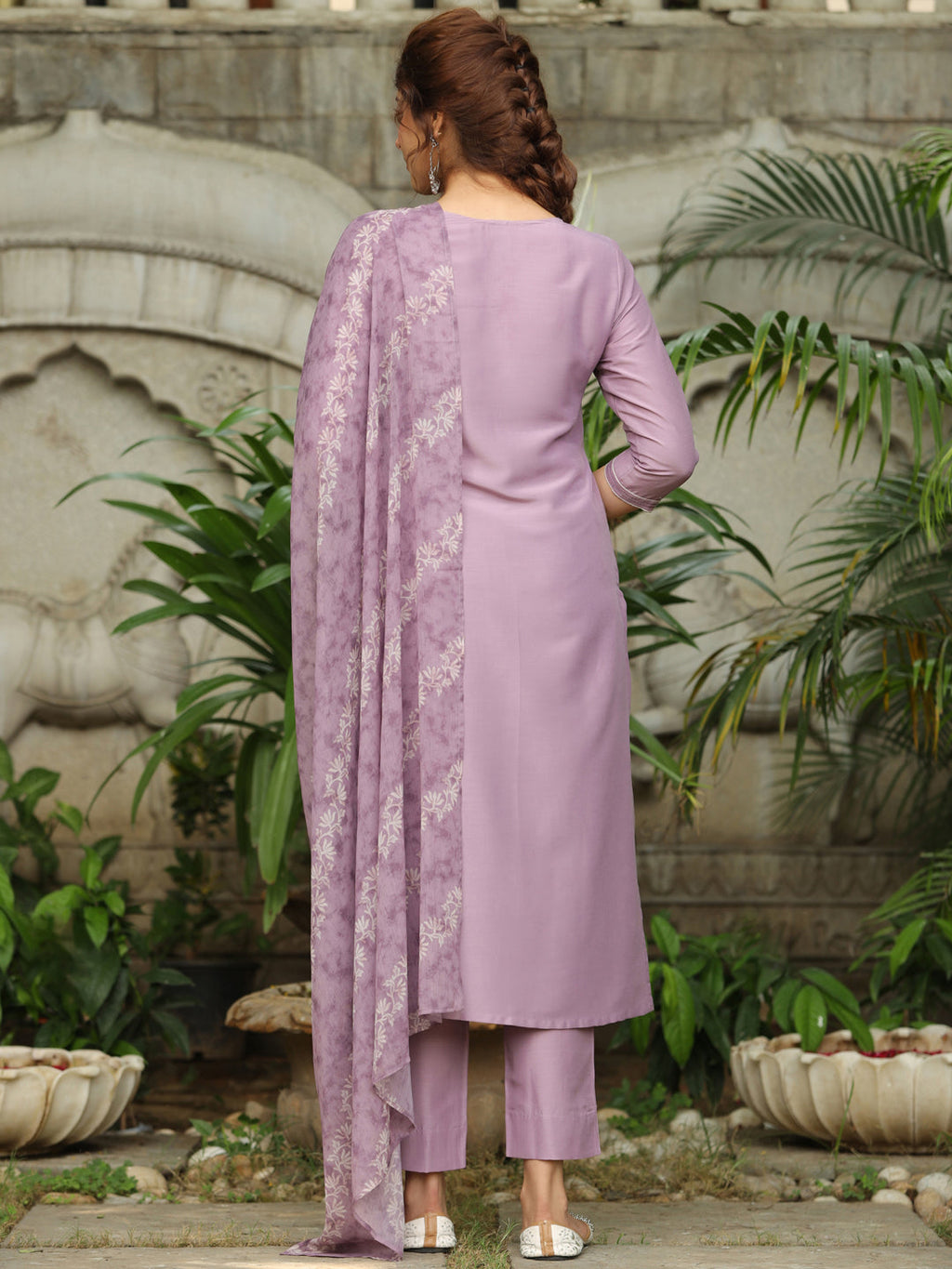 Janasya Light Silk Blend Yoke Embroidery Straight Kurta Set - Distacart