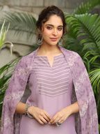 Janasya Light Silk Blend Yoke Embroidery Straight Kurta Set - Distacart
