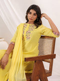 Janasya Light Dobby Cotton Embroidered Straight Kurta Set - Distacart