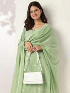 Janasya Light Cotton Embroidered Straight Kurta Set - Distacart