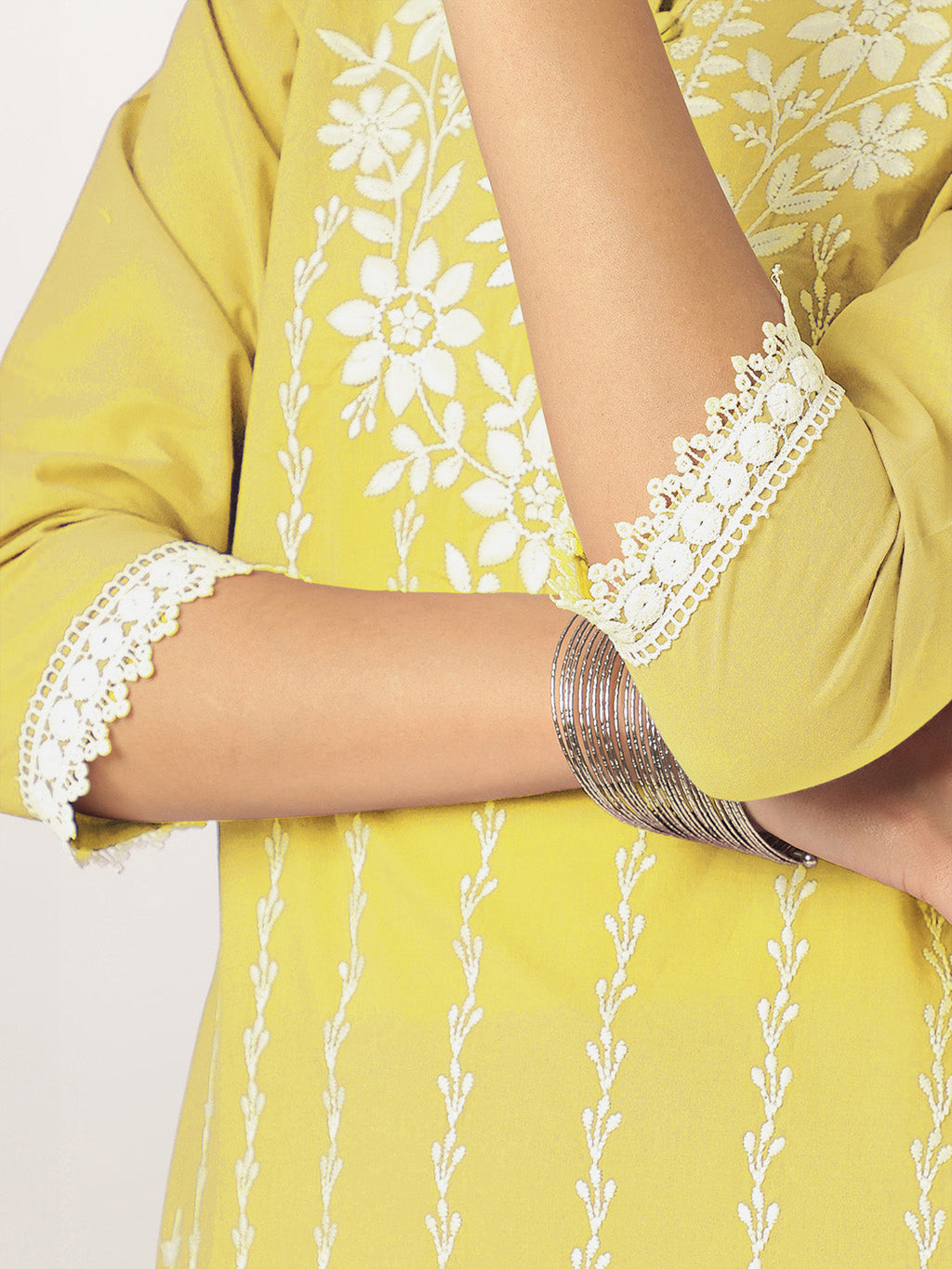 Janasya Light Cotton Embroidered Straight Kurta Set - Distacart