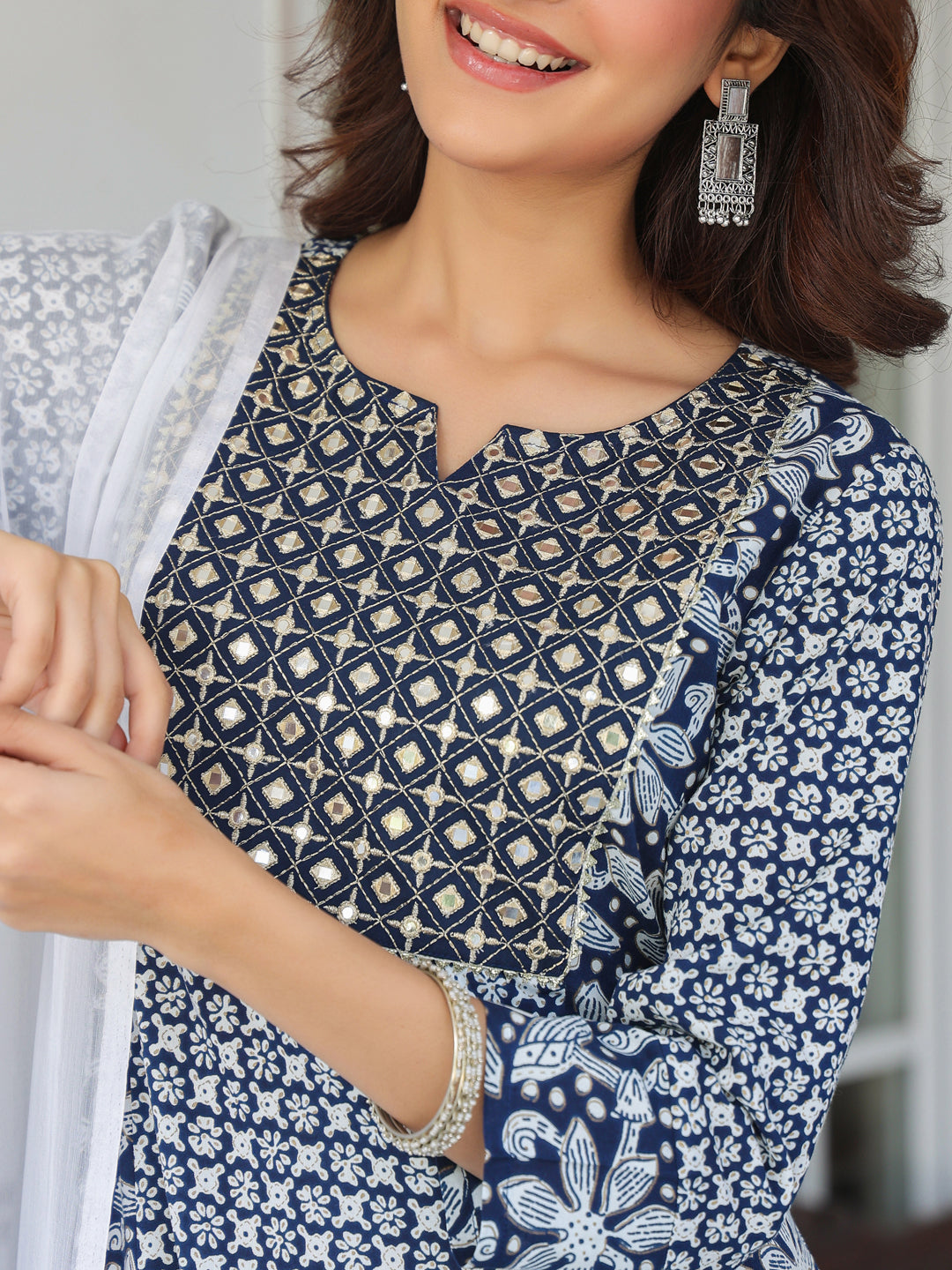 Janasya Dark Rayon Floral A-Line Kurta Set - Distacart