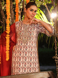 Janasya Light Georgette Ajrakh Straight Kurta Set - Distacart