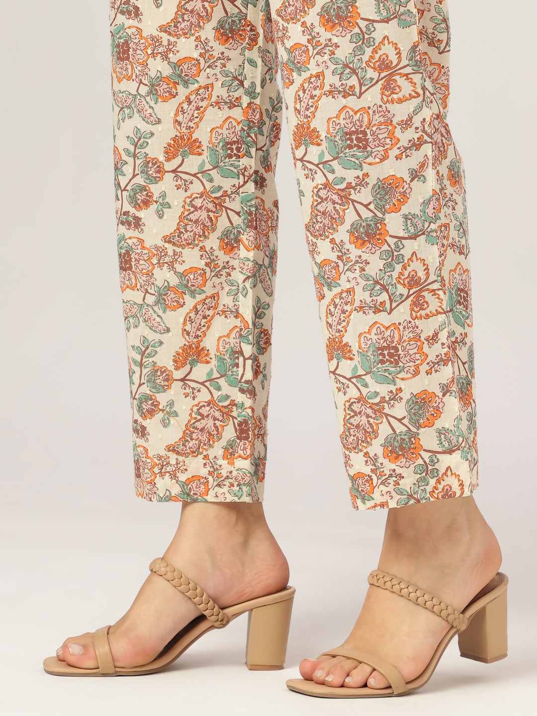 Janasya Light Cotton Floral A-Line Kurta Set - Distacart