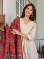 Janasya Light Cotton Solid A-Line Kurta Set - Distacart