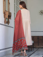 Janasya Light Cotton Solid A-Line Kurta Set - Distacart