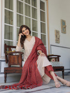 Janasya Light Cotton Solid A-Line Kurta Set - Distacart