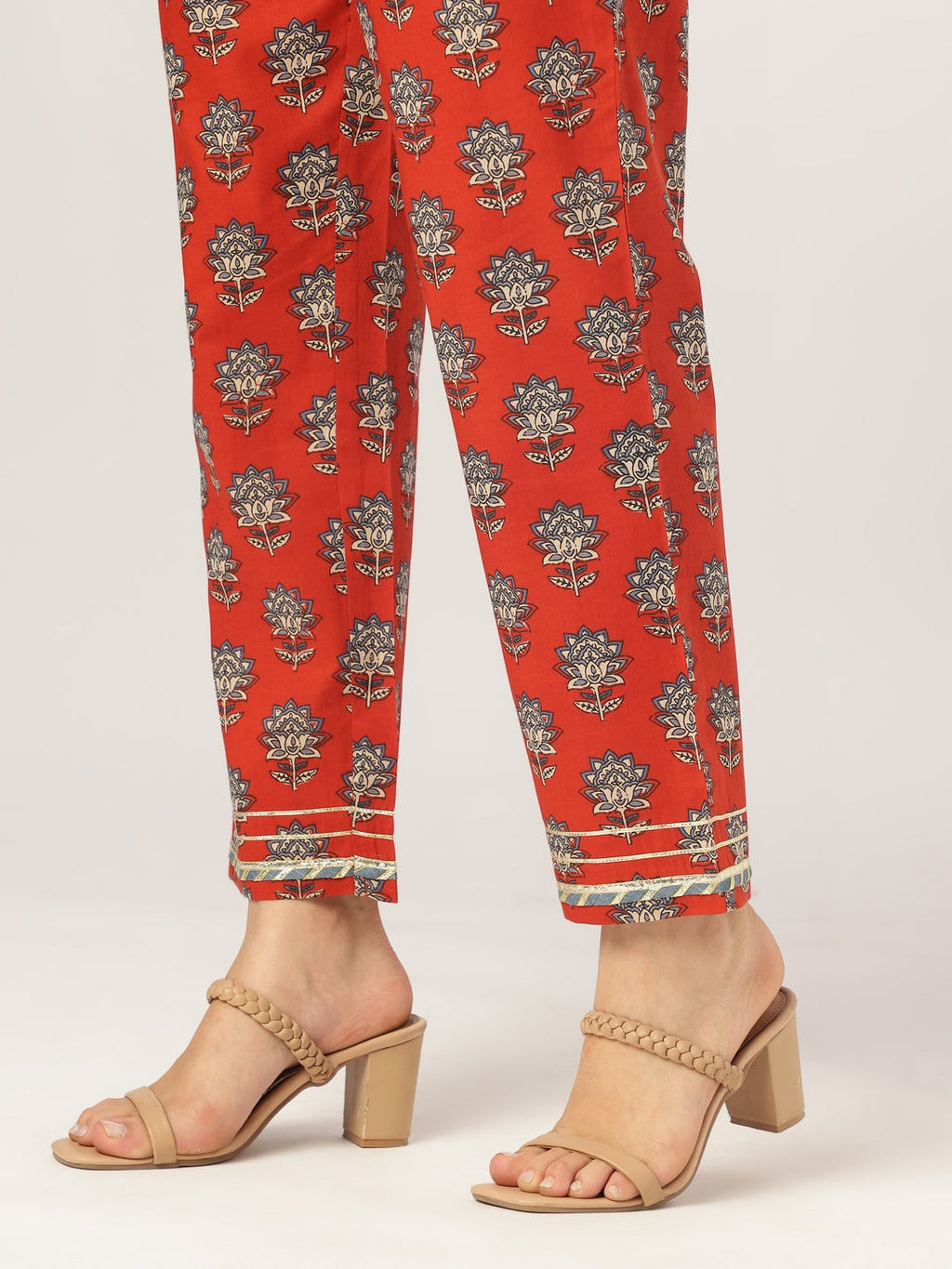 Janasya Bright Cotton Floral Straight Kurta Set - Distacart
