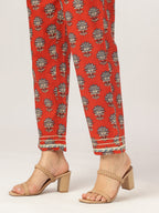 Janasya Bright Cotton Floral Straight Kurta Set - Distacart