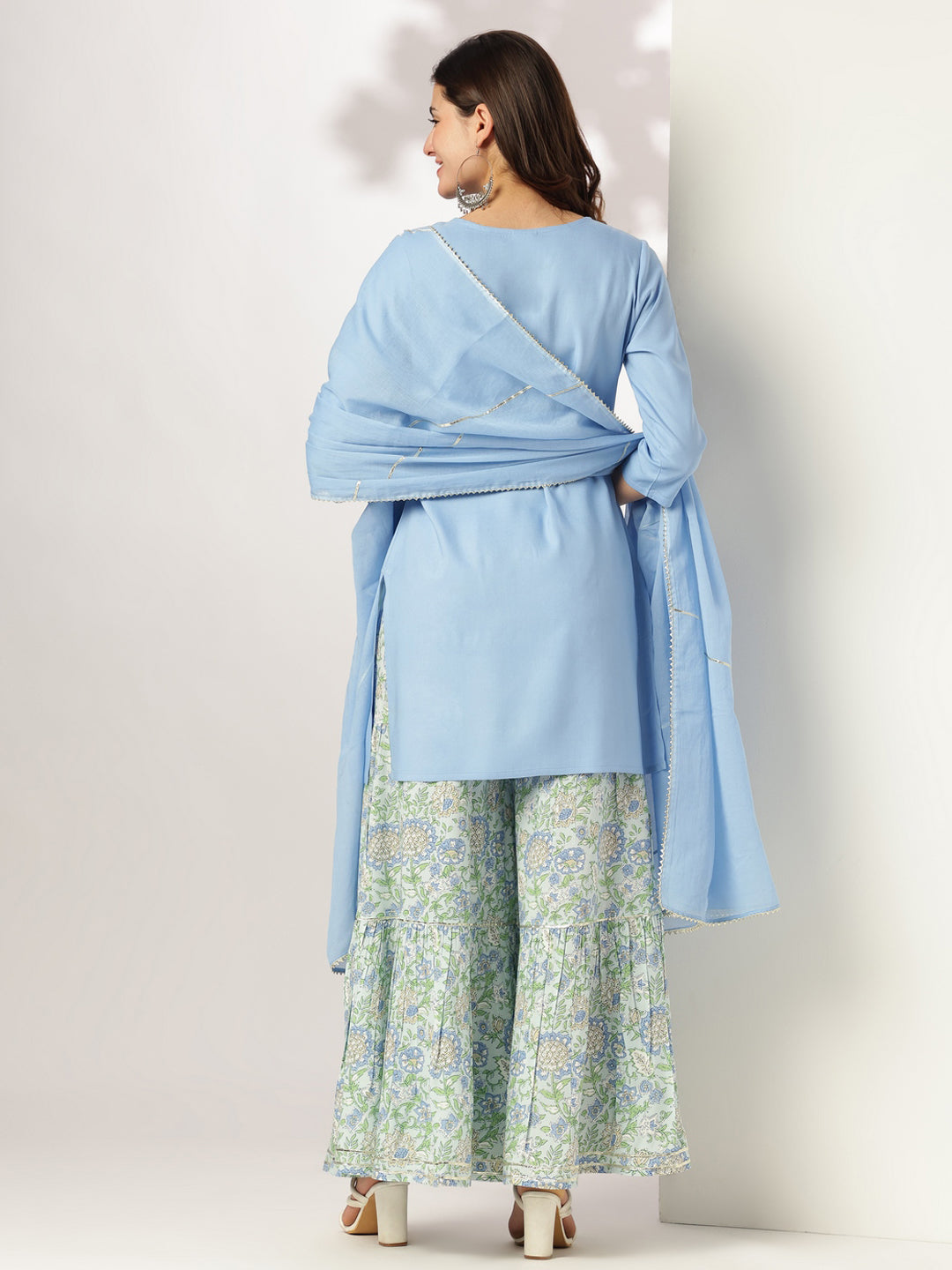 Janasya Light Rayon Solid Straight Kurta Set - Distacart