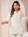 Janasya Light Cotton Solid Straight Top - Distacart