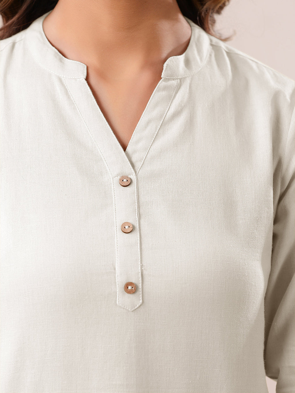 Janasya Light Cotton Solid Straight Top - Distacart