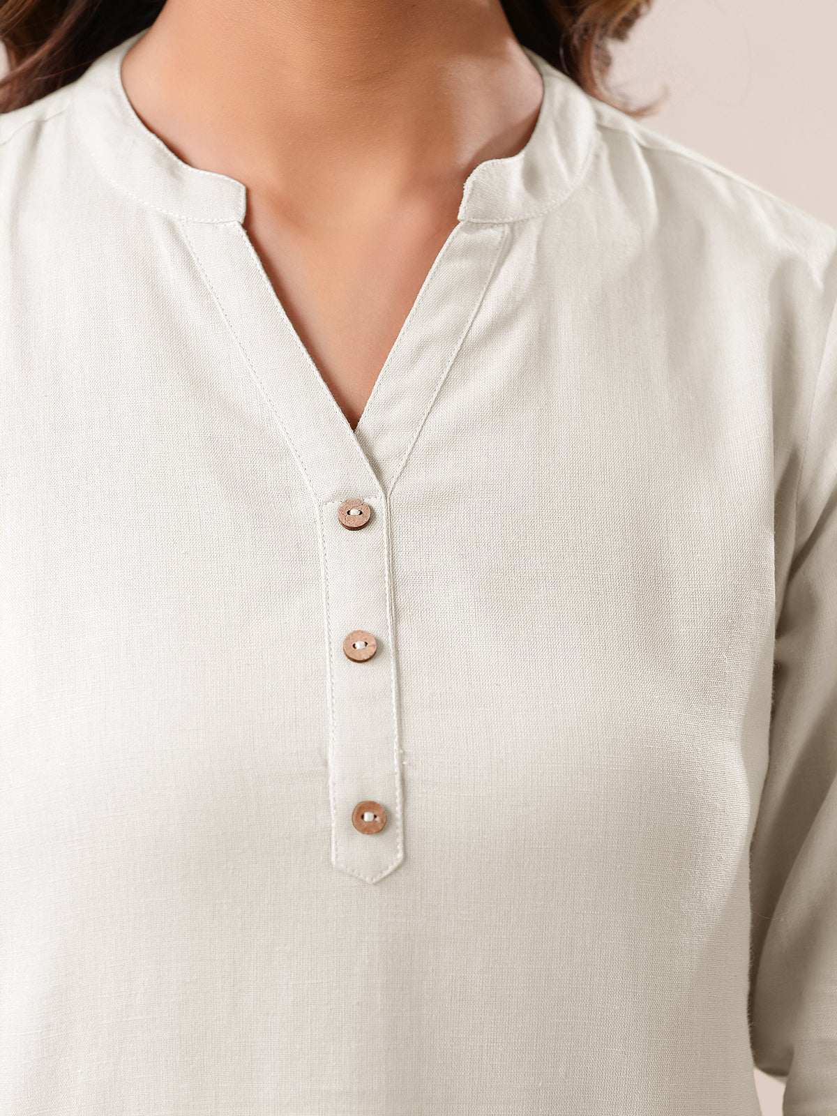 Janasya Light Cotton Solid Straight Top - Distacart