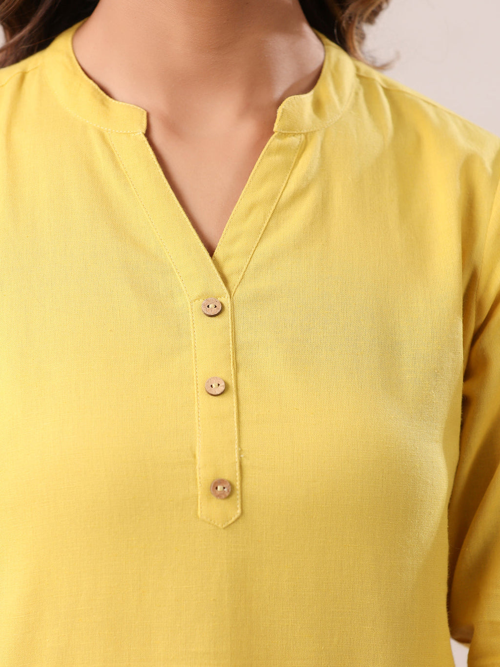 Janasya Light Cotton Solid A-Line Top - Distacart