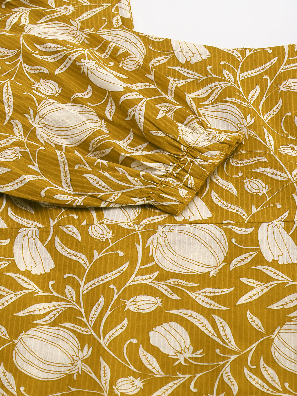 Janasya Dark Cotton Floral A-Line Dress - Distacart