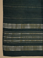 Janasya Dark Cotton Blend Yoke Embroidery Straight Kurta Set