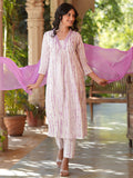 Janasya Light Cotton Tie & dye A-Line Kurta Set - Distacart