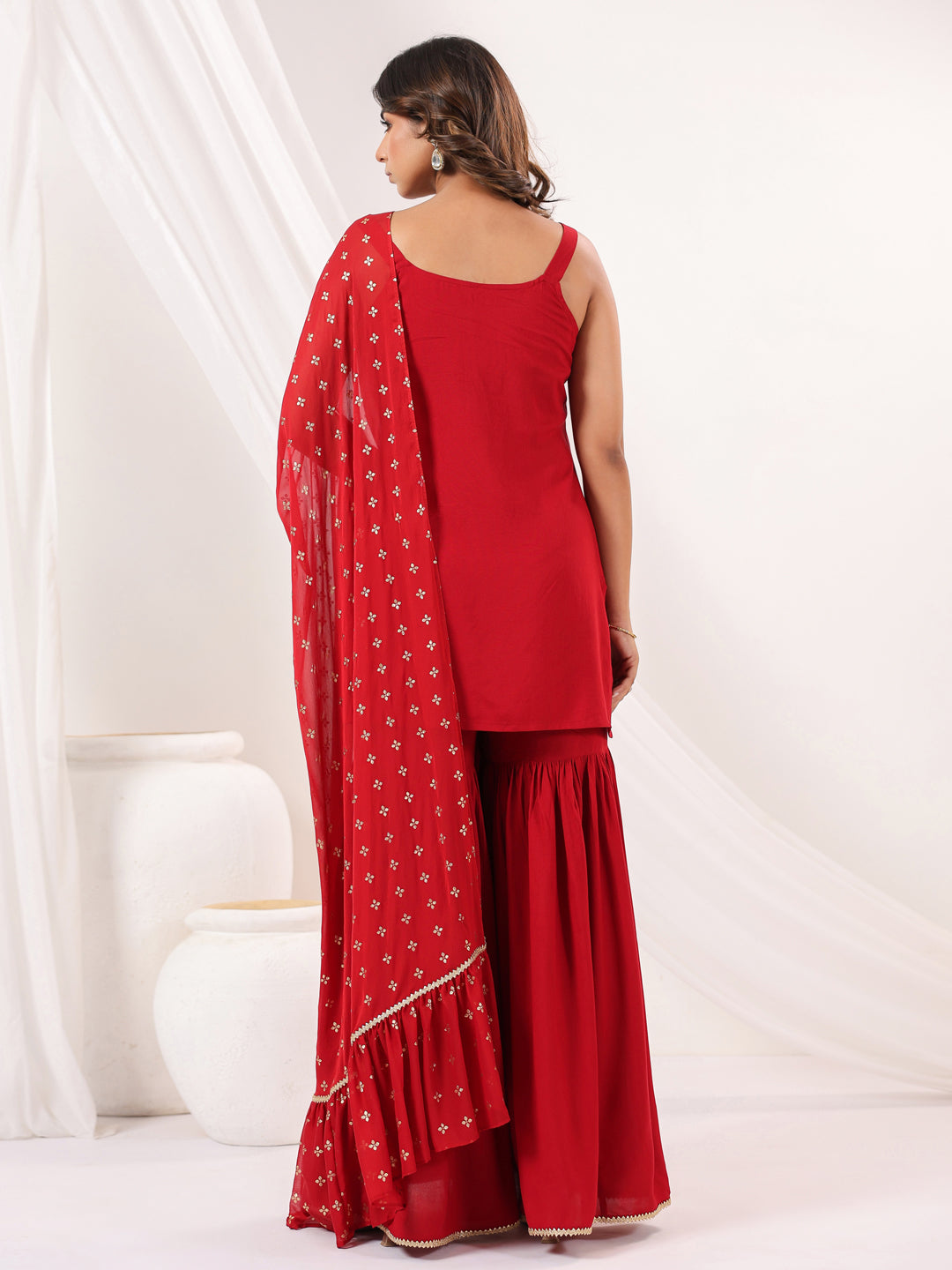 Janasya Dark Rayon Solid Straight Kurta Set