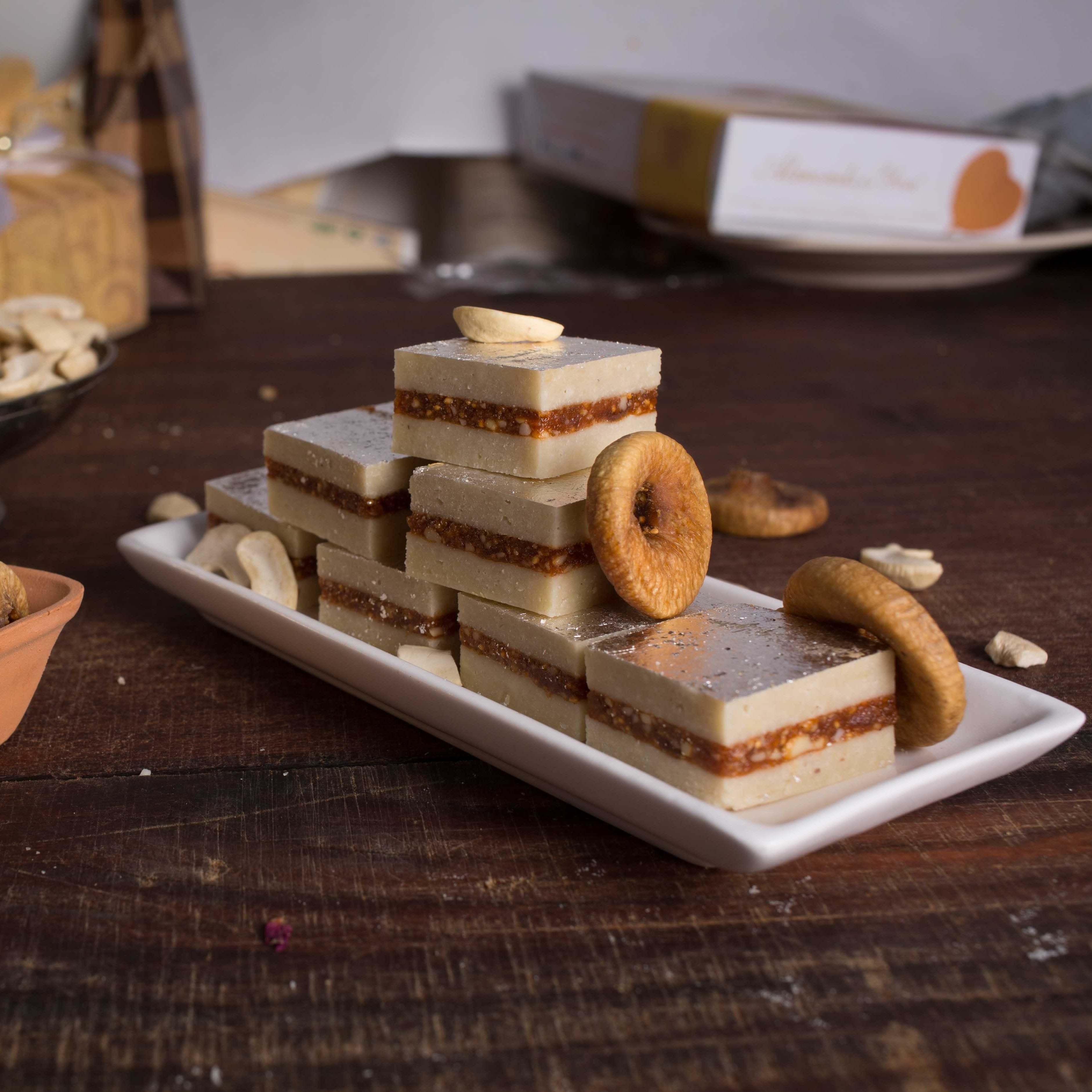 Almond House Kaju Anjeer Burfi - Distacart