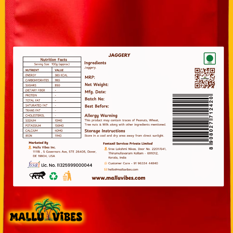Mallu Vibes Jaggery - Distacart