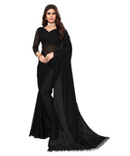 Vamika Net Brasso Black Light Weight Trendy Look Bollywood Style Saree