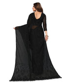 Vamika Net Brasso Black Light Weight Trendy Look Bollywood Style Saree