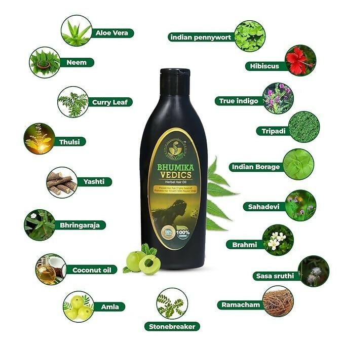 Bhumika Vedics Herbal Hair Oil For Men & Women