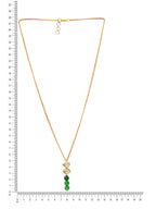 Ruby Raang Green Aventurine Kundan Necklace
