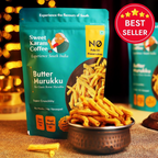 Sweet Karam Coffee Butter Murukku (Benne Murukku)